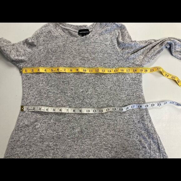FORTUNE + IVY, Women’s Regina Hacci Knit Dress Sz‎ L, Heather Gray, Long Sleeves - Picture 8 of 12